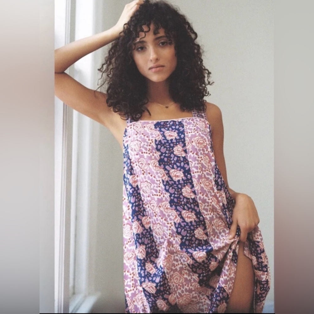 Tiny Palms By Anthropologie Midi Sleeveless Dress